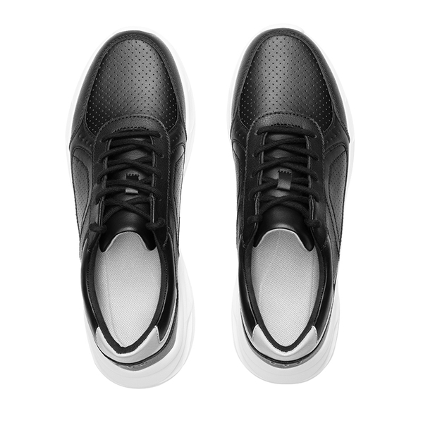 [ActiveCity] Men's Comfortable Lifestyle Sneakers - BLACK - 3